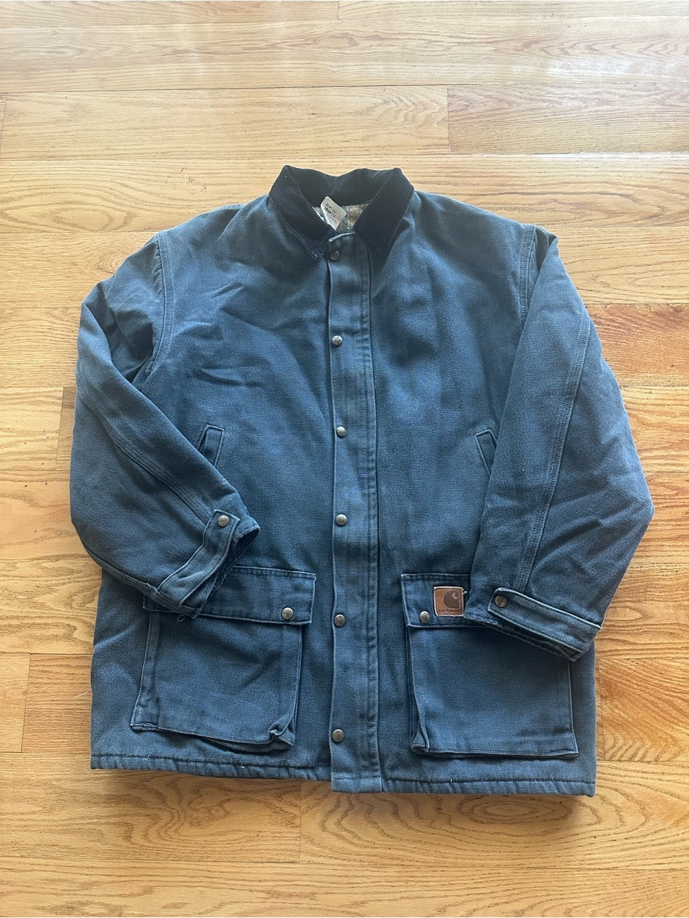 Vintage Carhartt Blanket Lined Boulder Canvas Men’s Jacket Charcoal PB1438 XL